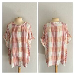 Simply Emma metallic button down